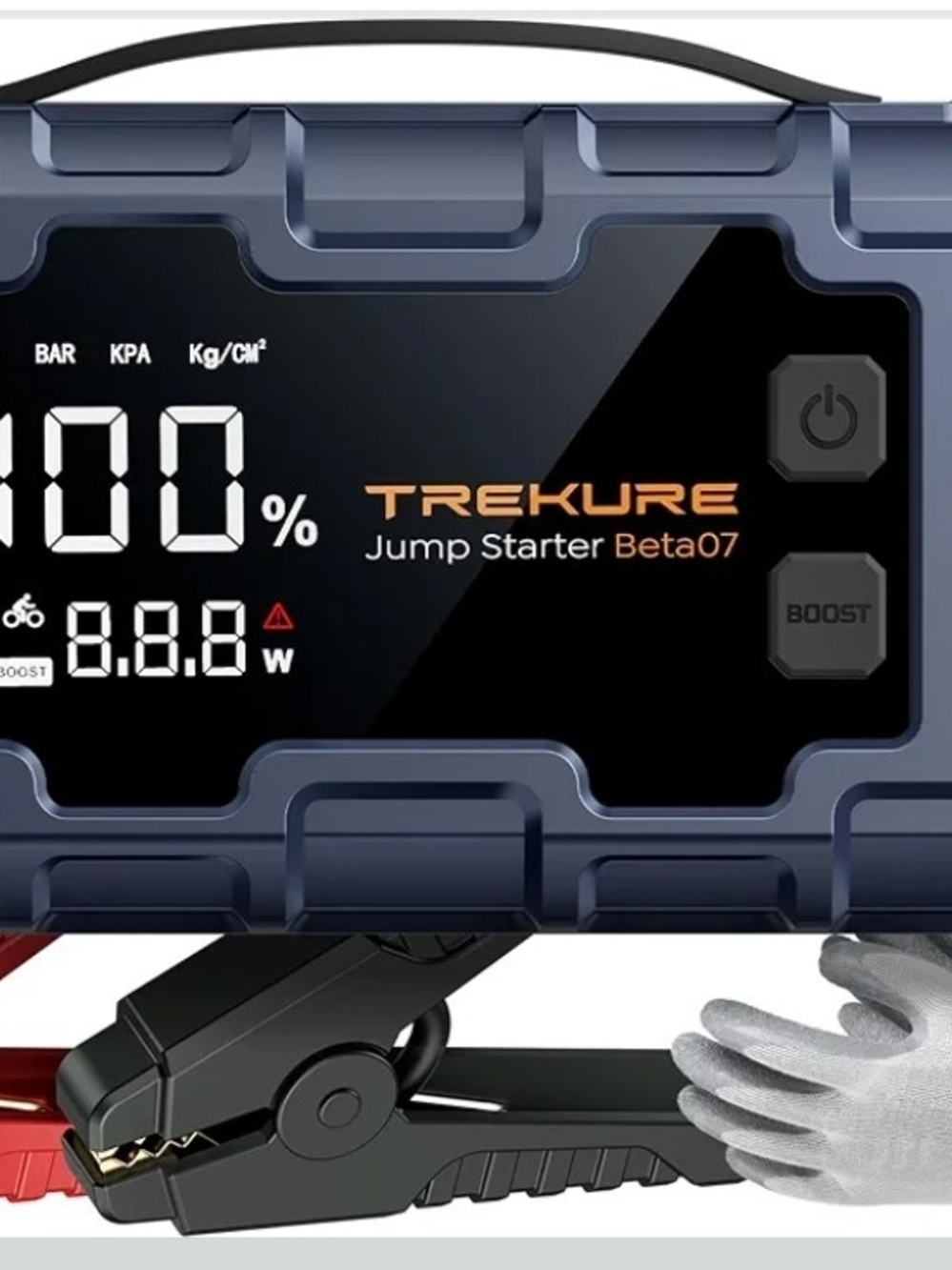 TREKURE 10-in-1 8000A Jump Starter 160PSI Compressor 12L Diesel 45W USB-C